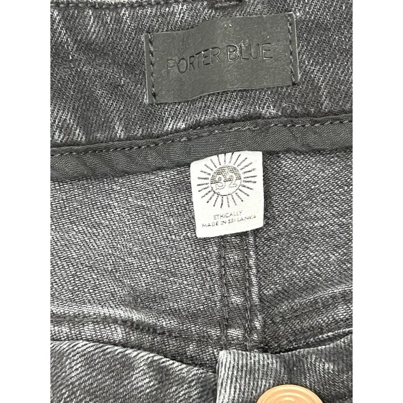 Porter Blue The Rebel Straight-Cole High Rise Straight Leg Jeans Denim Women 32 - Picture 14 of 16